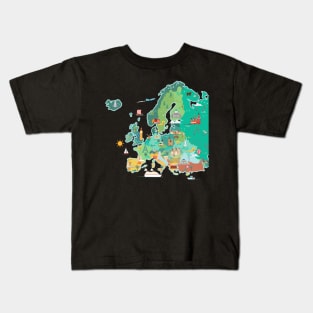 Map of Europe Kids T-Shirt